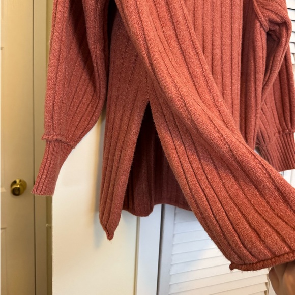 Altar'd State Rust Ribbed Sweater - Picture 3 of 4